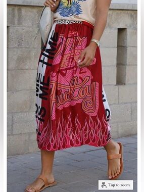 Me369 Hailey Skirt-Fire